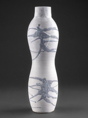 Csurgatott váza (szürke)