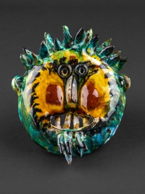 Busó maszk – zöld, kecskeszakállas