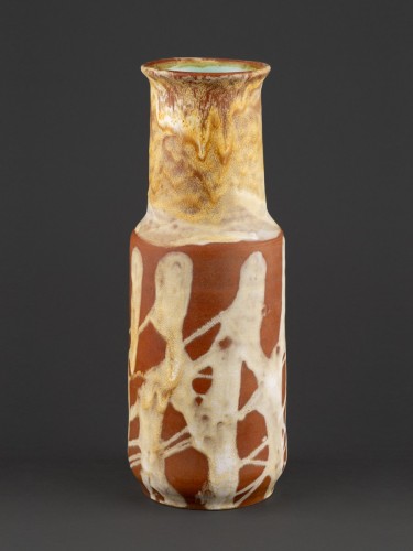 Barna csurgatott váza